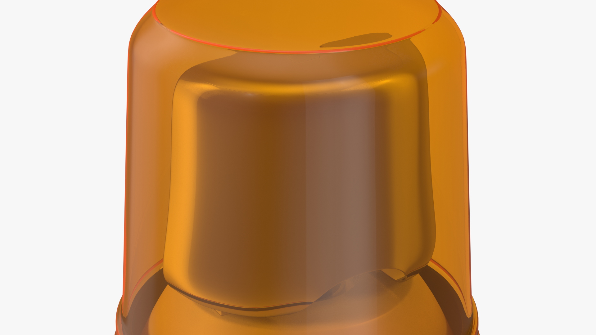 3D Flashing Rotating Beacon Orange