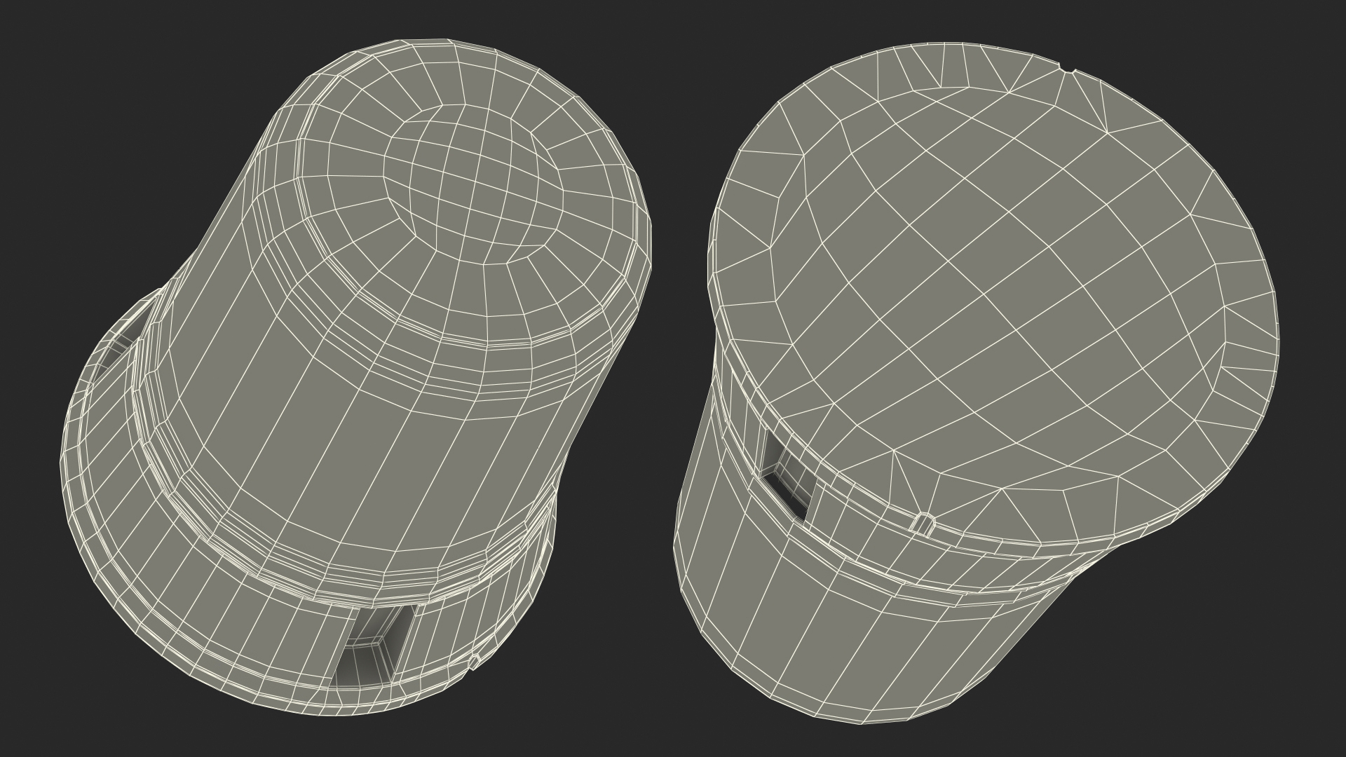 3D Flashing Rotating Beacon Orange
