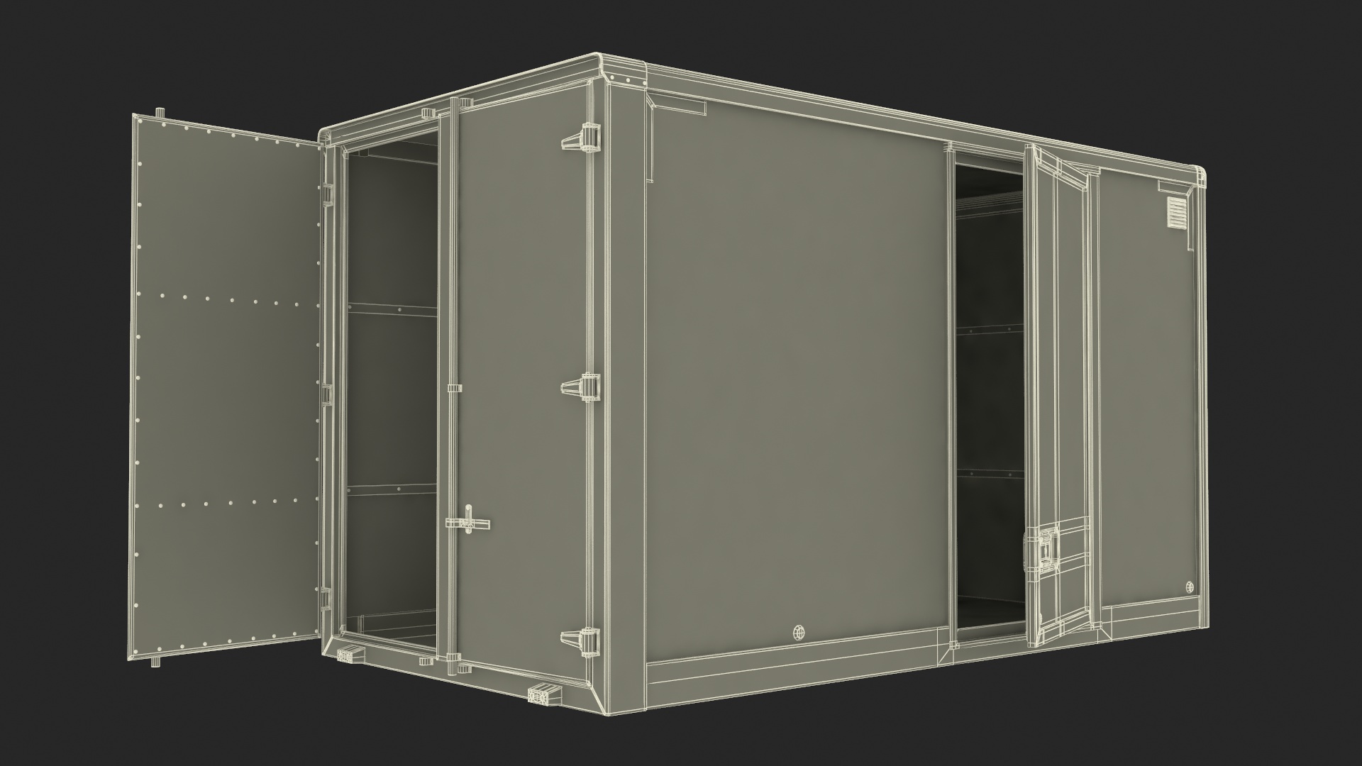3D model Truck BYD ETM6 Blue Rigged for Maya