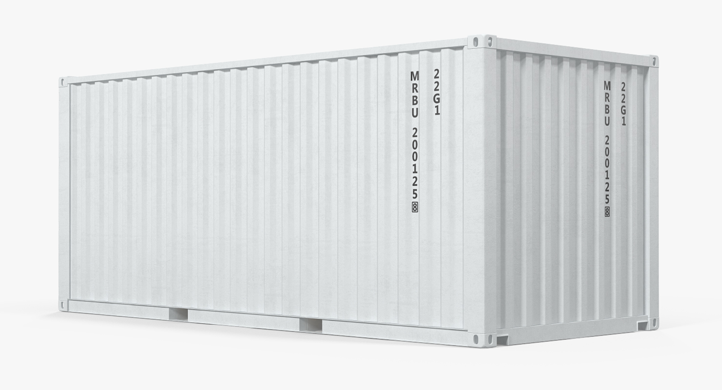 3D Reach Staker with 20ft ISO Container Rigged model