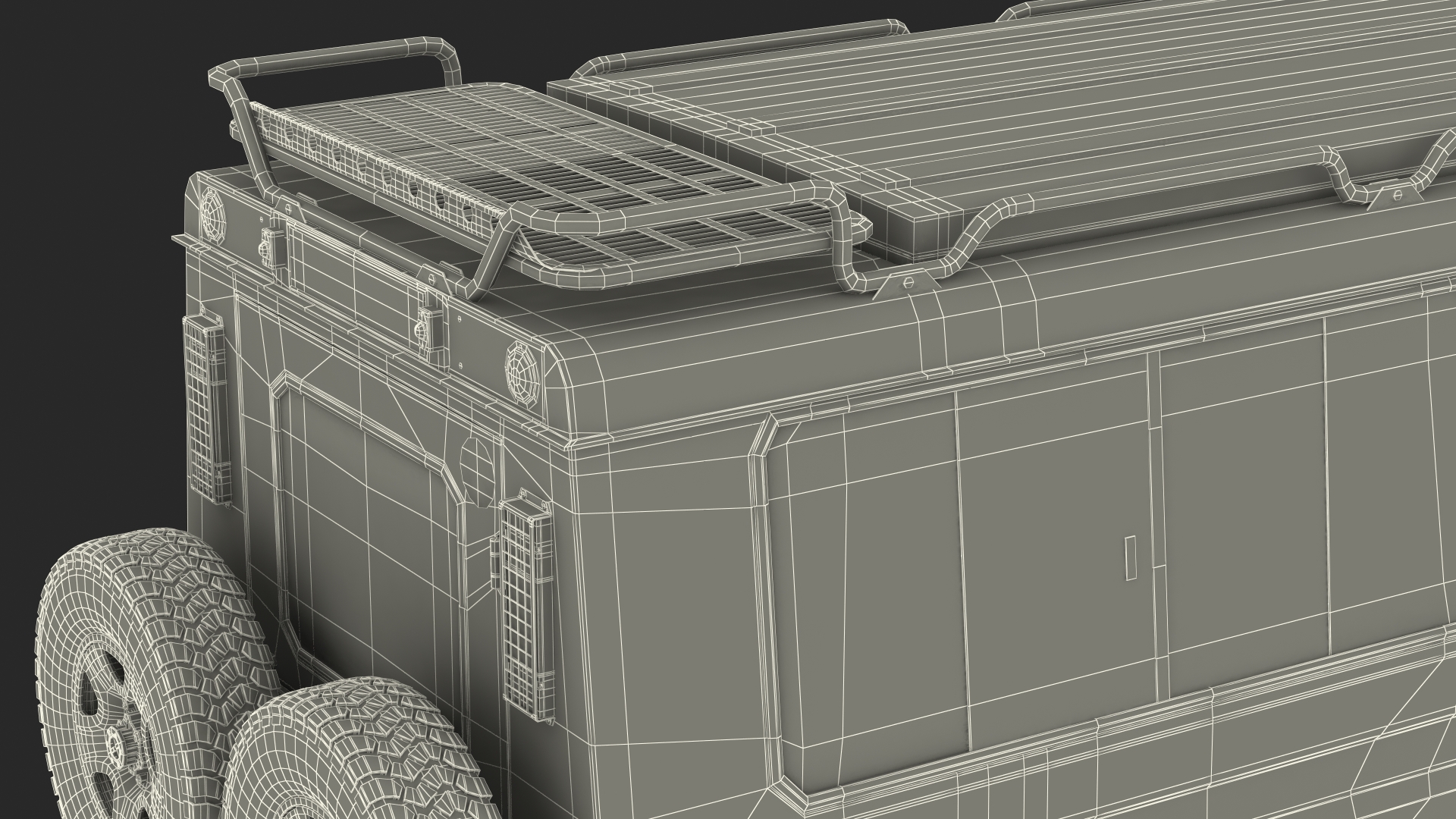 Safari Vehicle 4x4 Exterior Only 3D