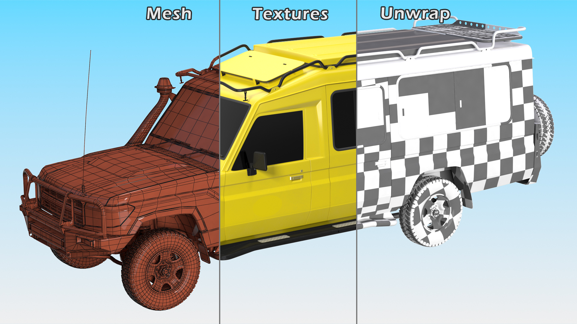 Safari Vehicle 4x4 Exterior Only 3D