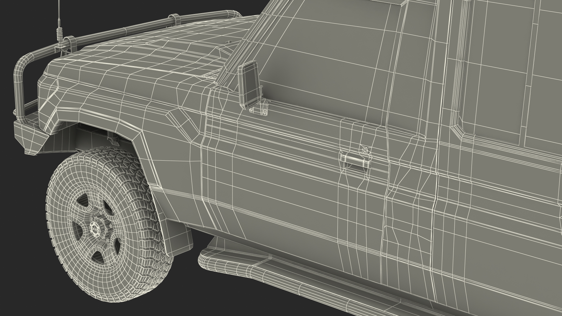 Safari Vehicle 4x4 Exterior Only 3D