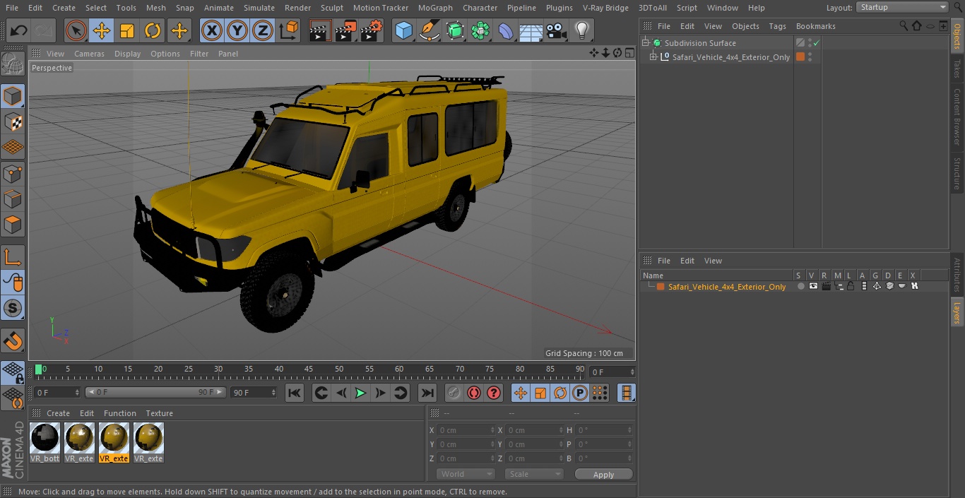 Safari Vehicle 4x4 Exterior Only 3D