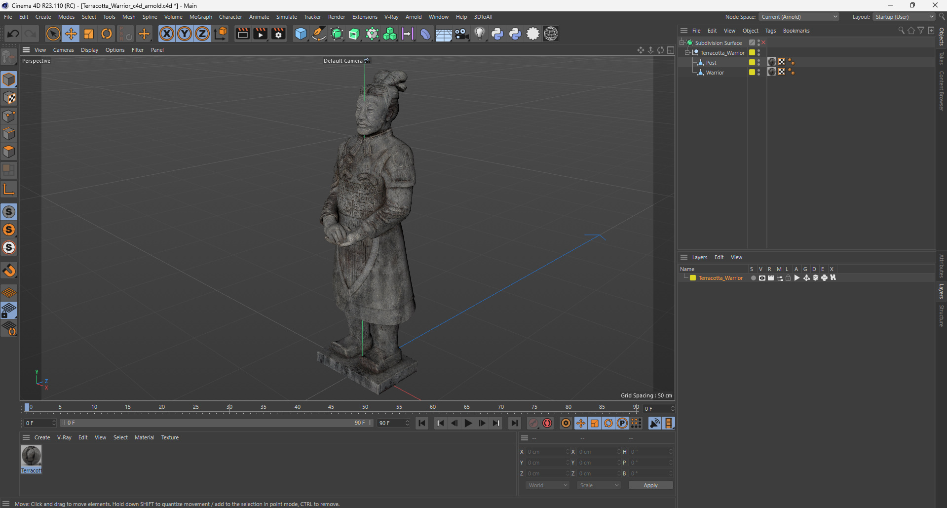 3D Terracotta Warrior model