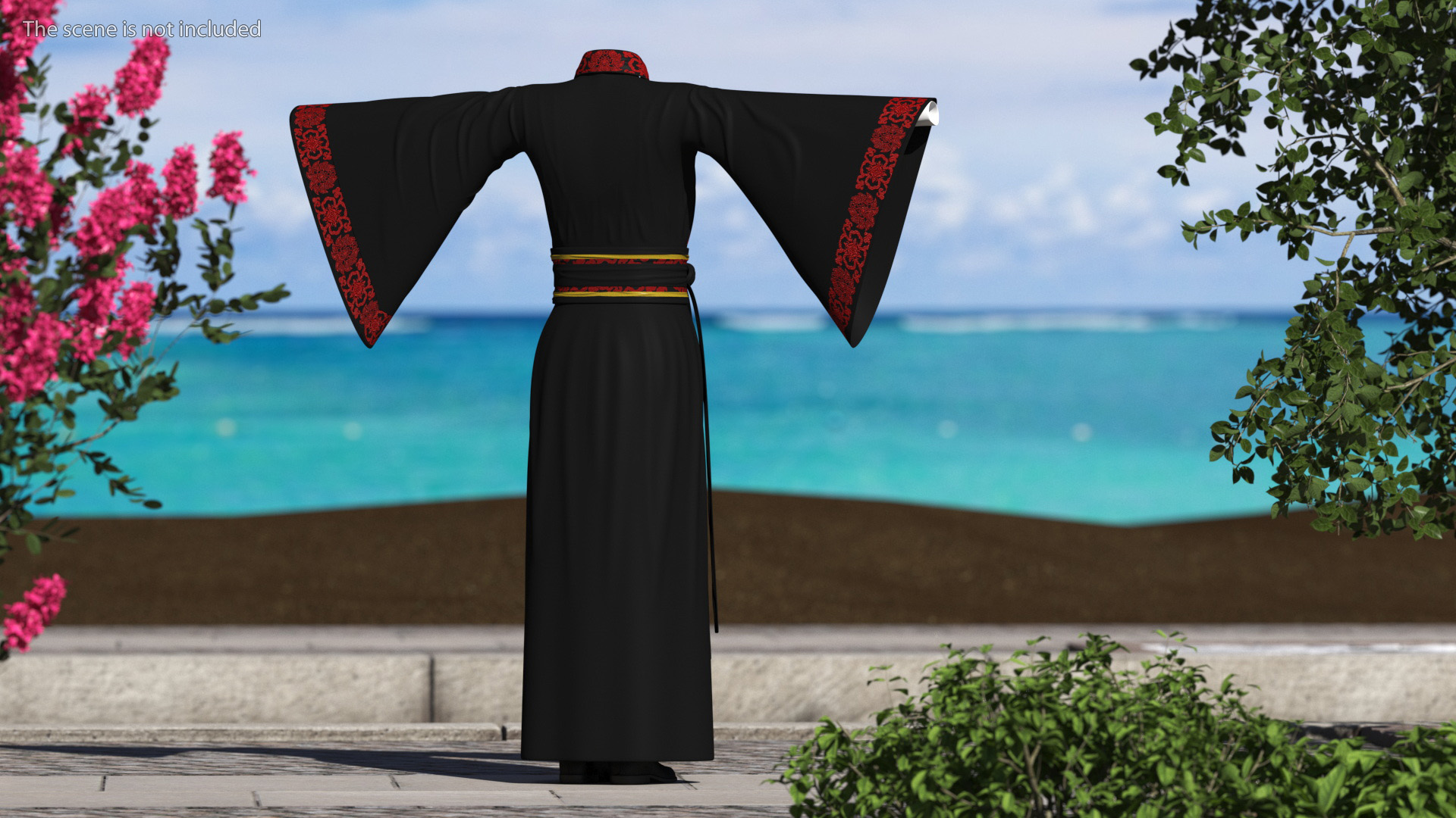 3D model Chinese Clothes Set for Man Traditional Style