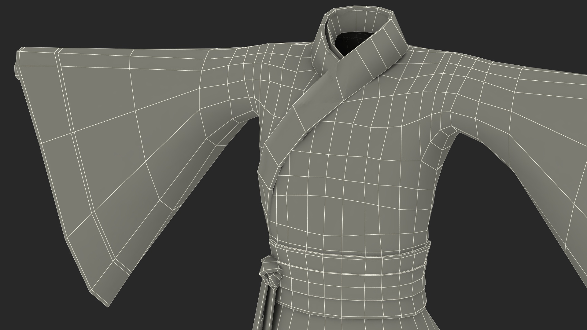 3D model Chinese Clothes Set for Man Traditional Style