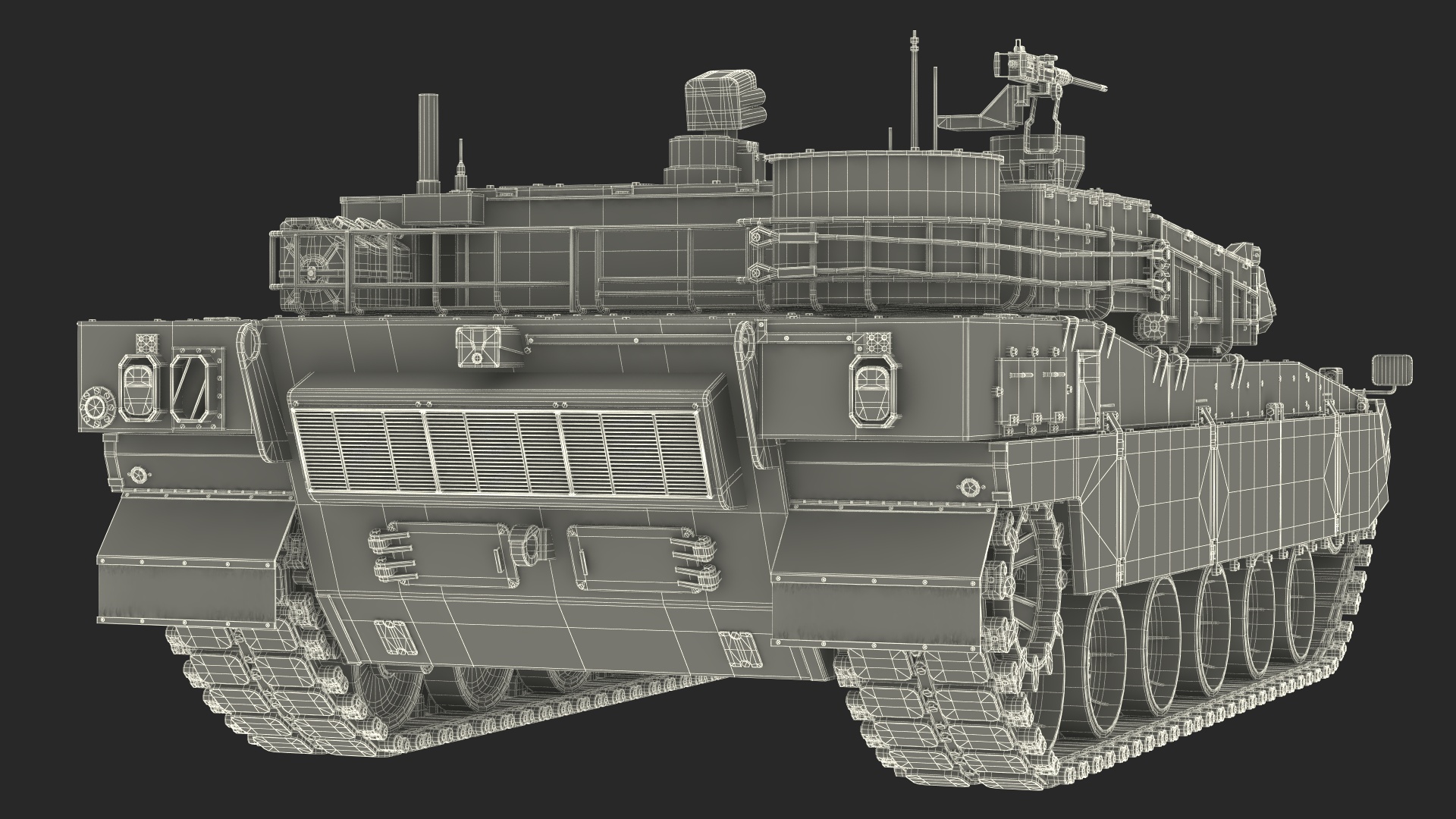 3D K2 Black Panther Tank Rigged model