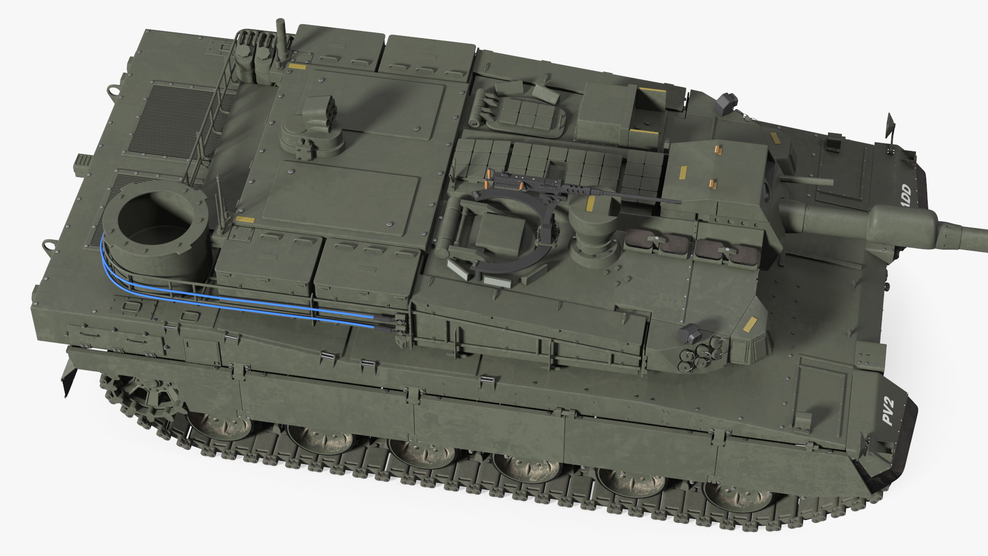 3D K2 Black Panther Tank Rigged model