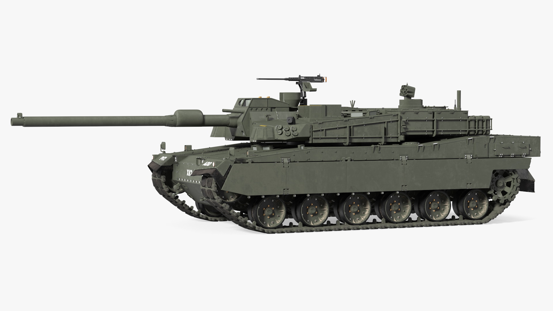 3D K2 Black Panther Tank Rigged model