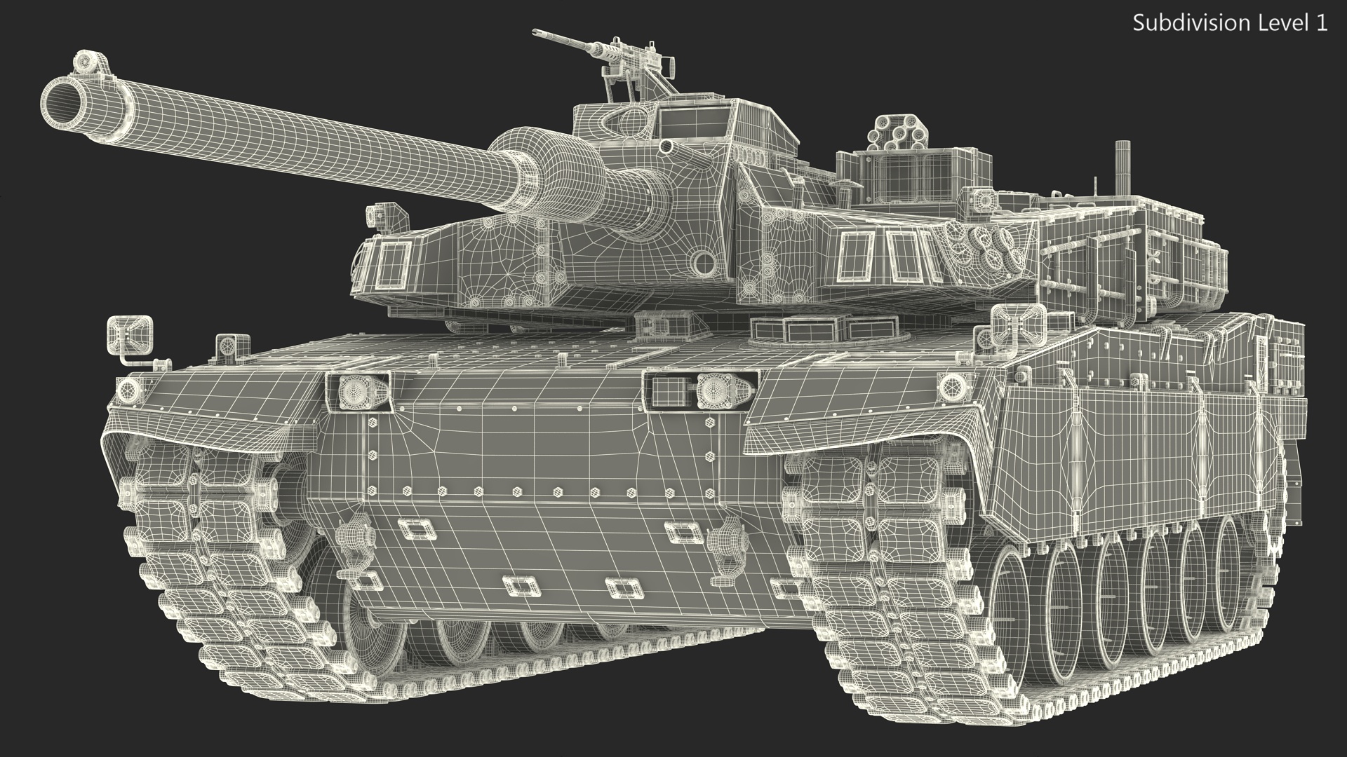 3D K2 Black Panther Tank Rigged model