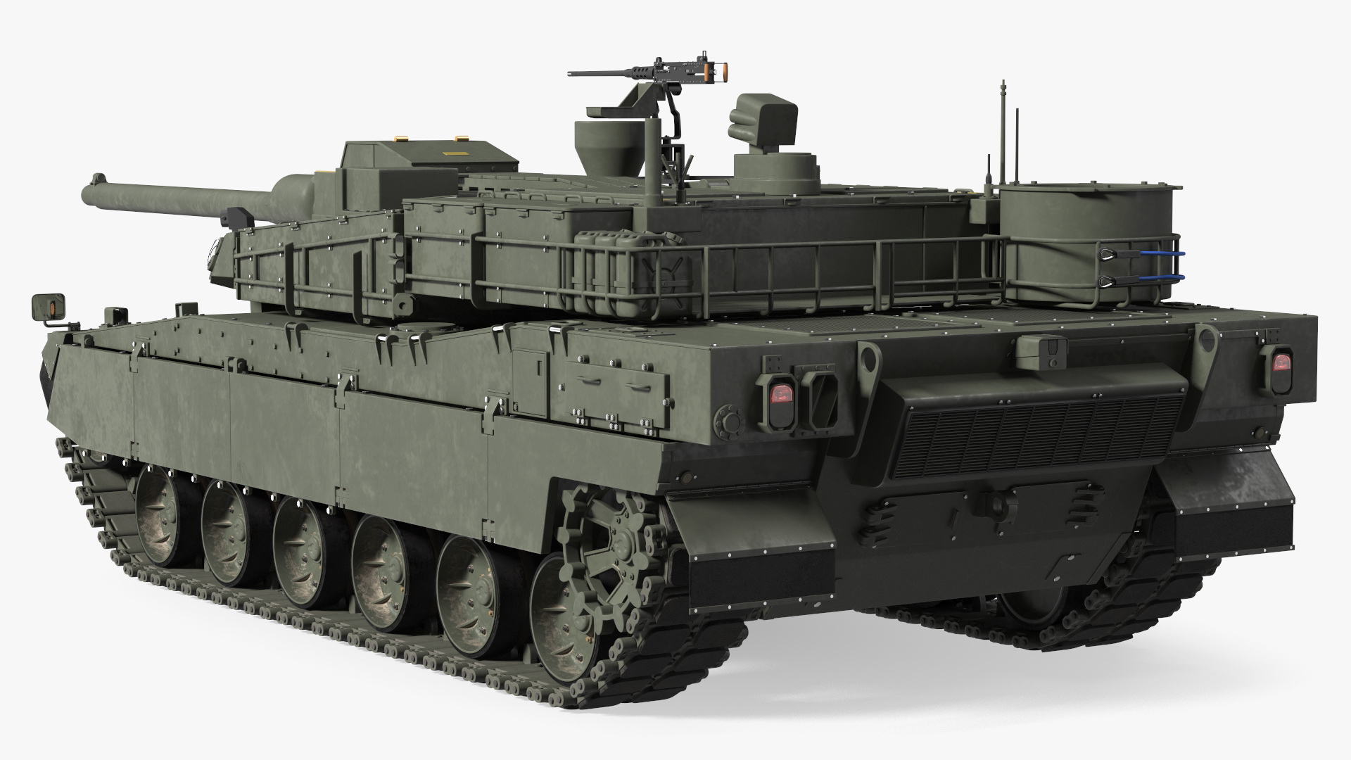 3D K2 Black Panther Tank Rigged model