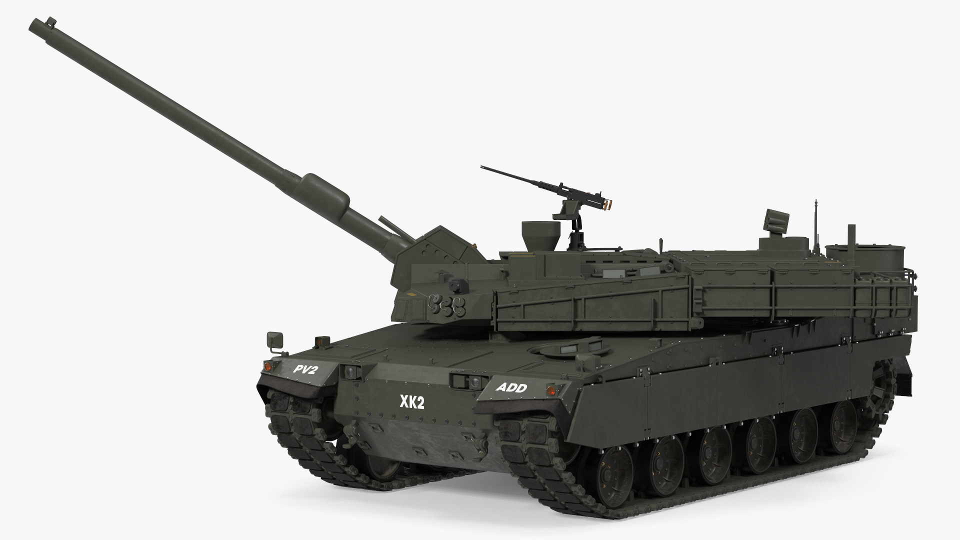 3D K2 Black Panther Tank Rigged model
