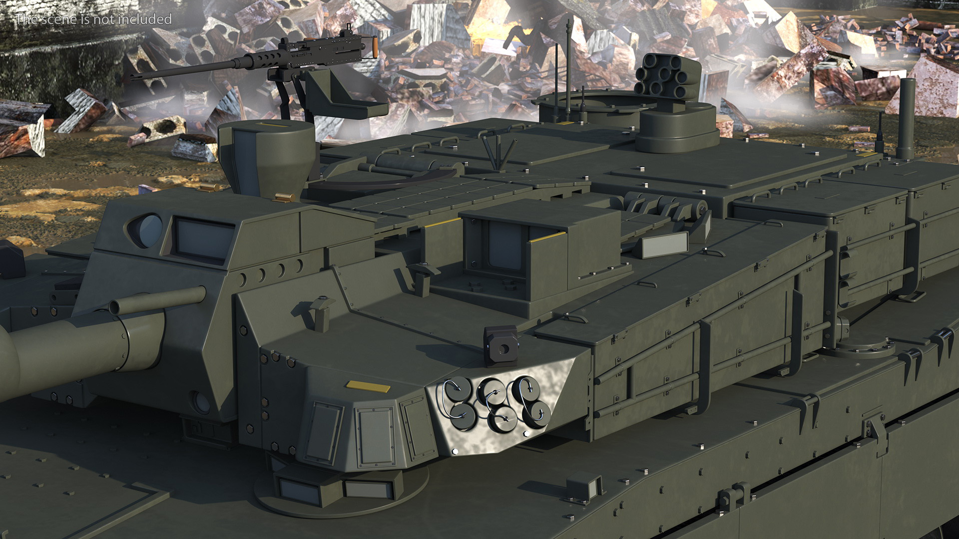 3D K2 Black Panther Tank Rigged model