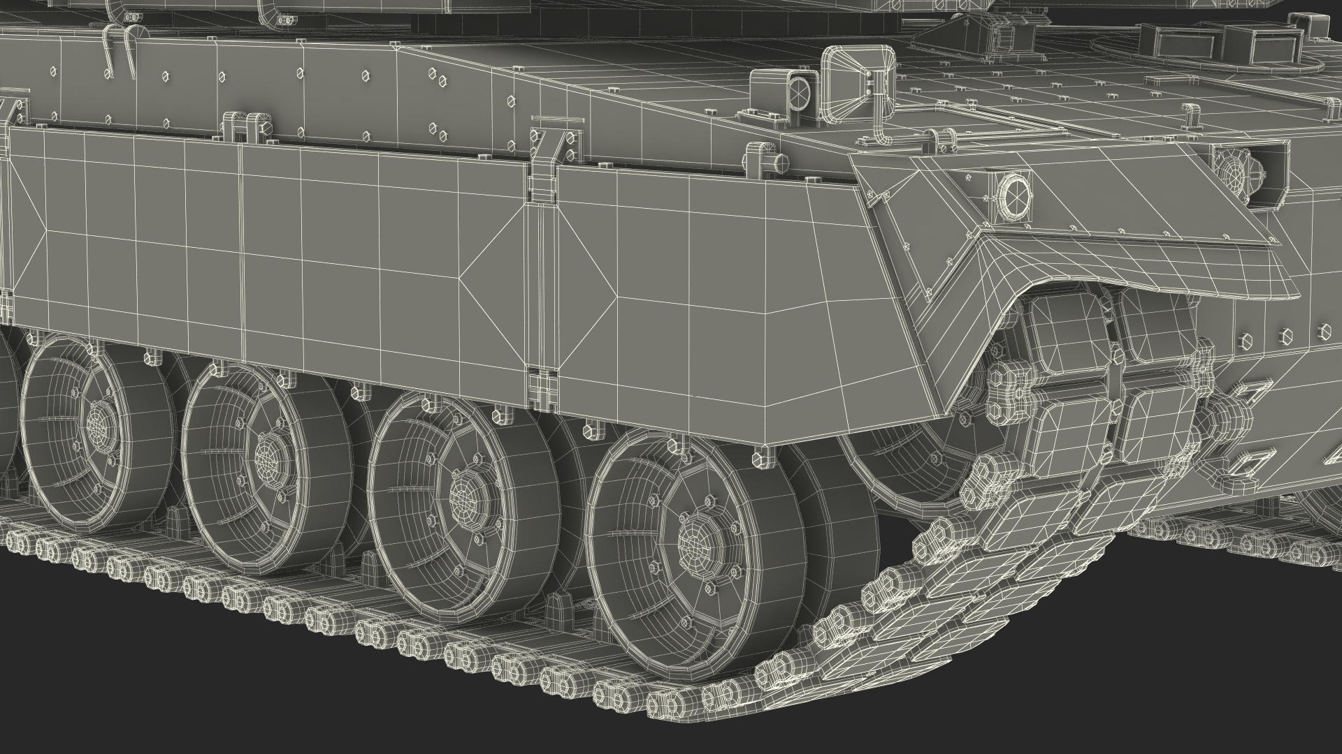 3D K2 Black Panther Tank Rigged model