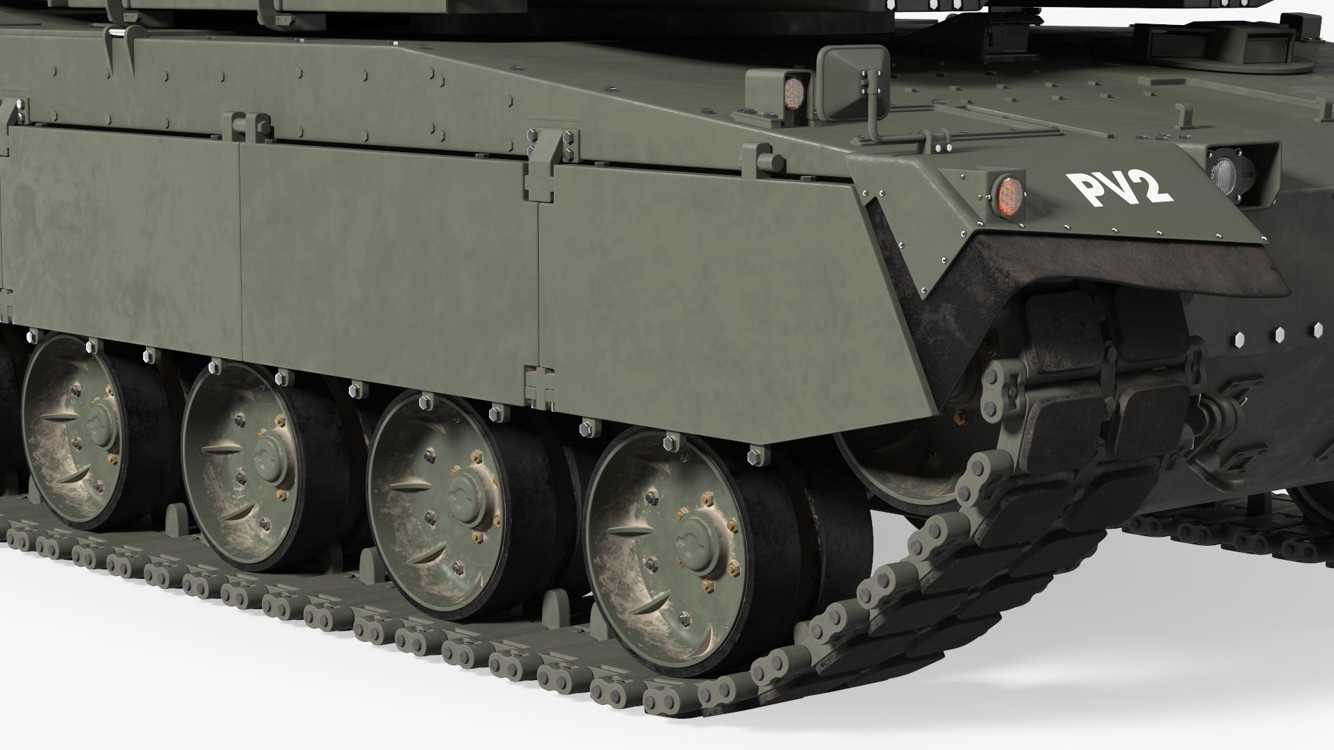 3D K2 Black Panther Tank Rigged model