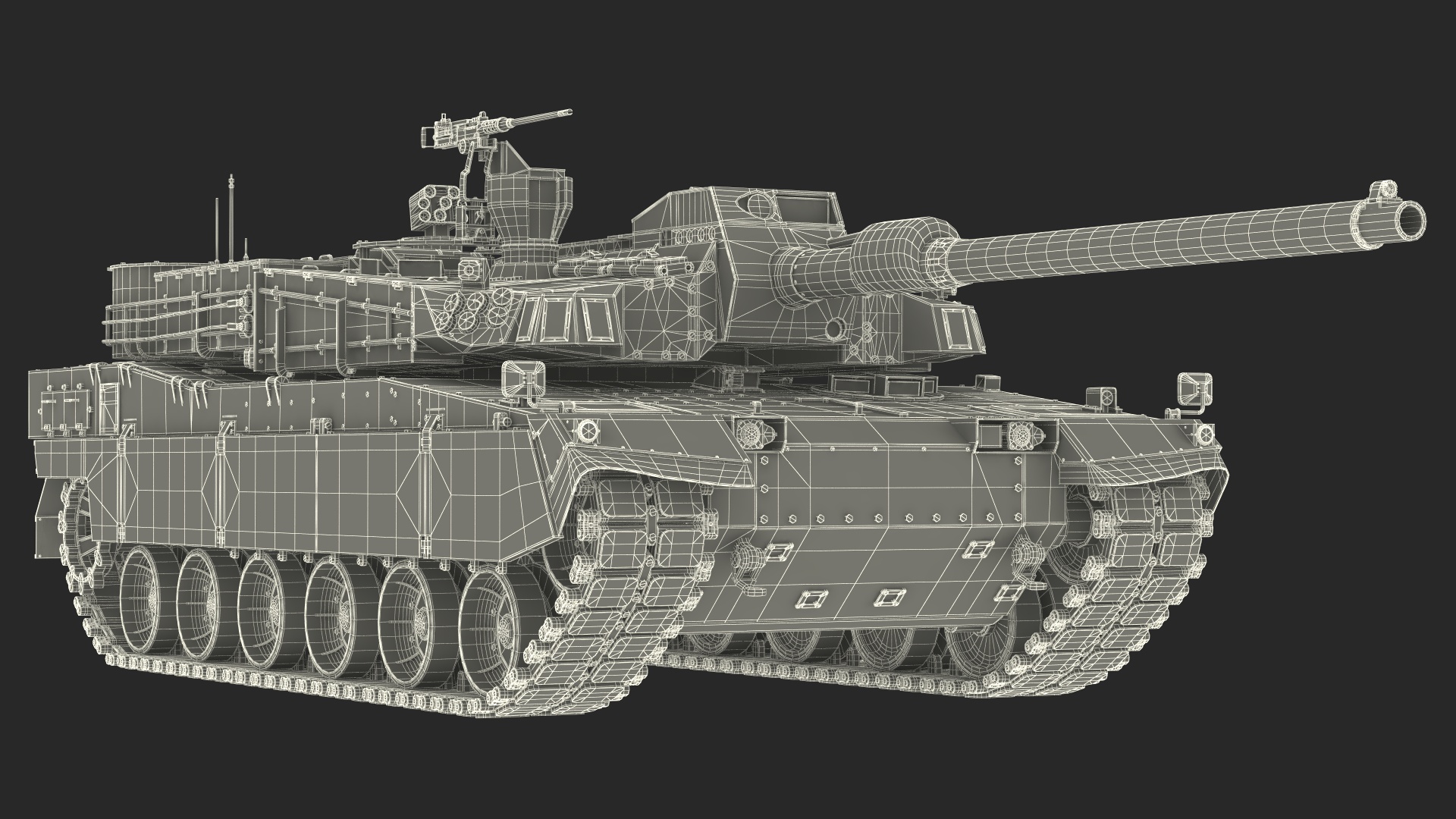3D K2 Black Panther Tank Rigged model