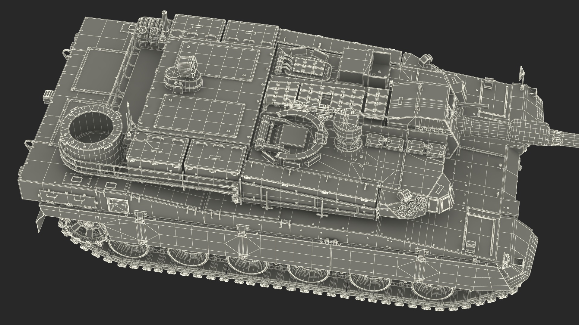 3D K2 Black Panther Tank Rigged model