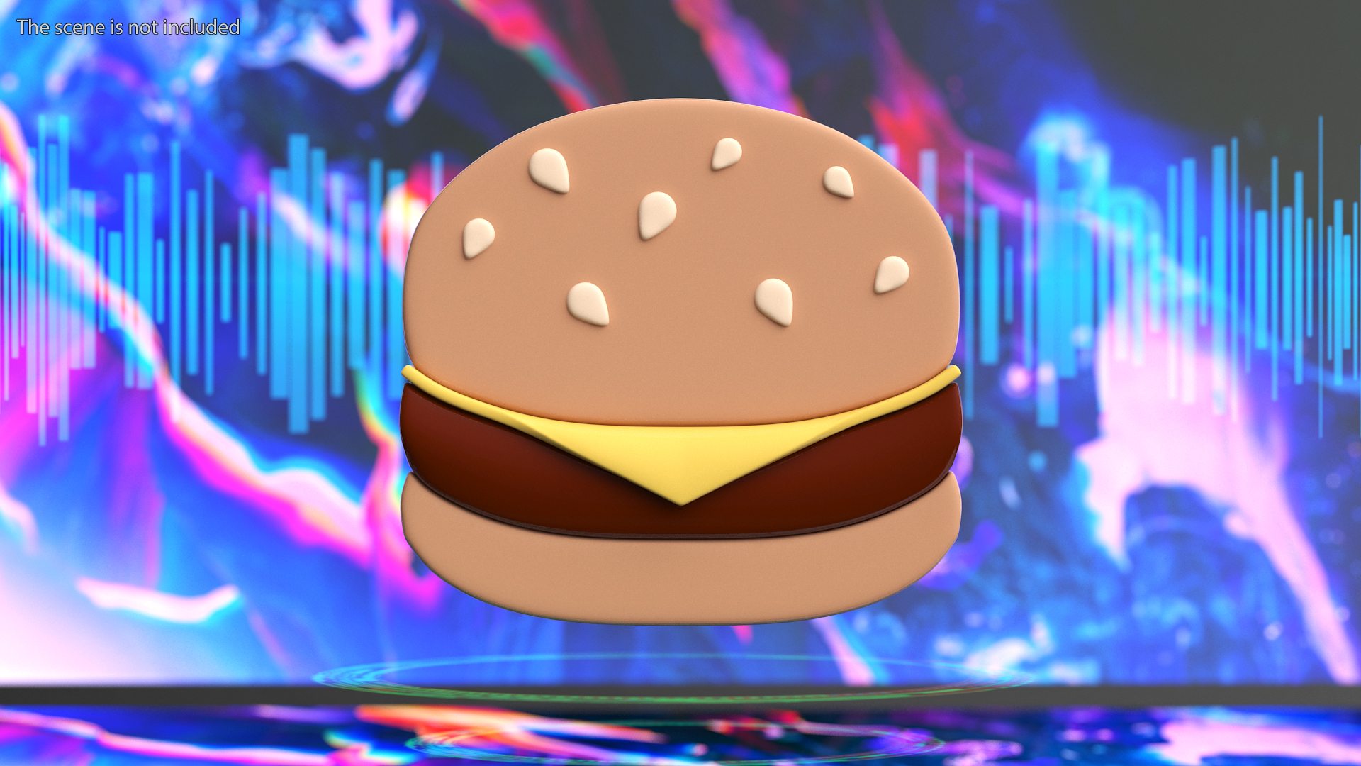 3D model Hamburger Emoji