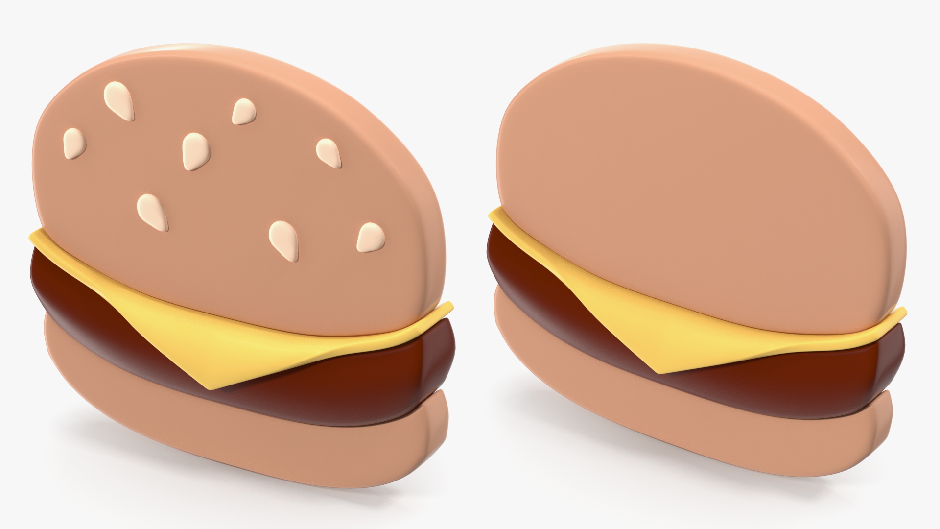 3D model Hamburger Emoji