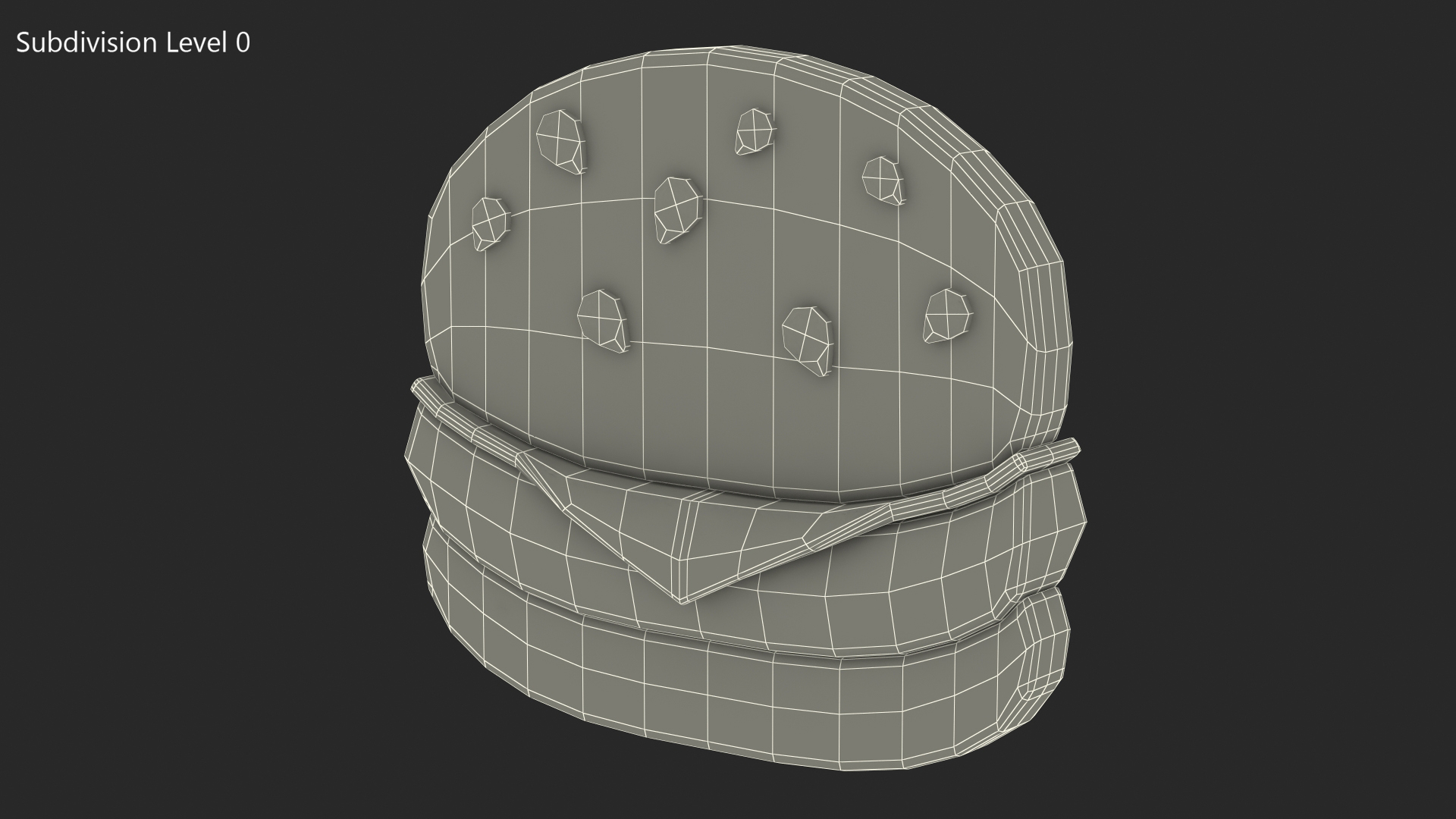 3D model Hamburger Emoji