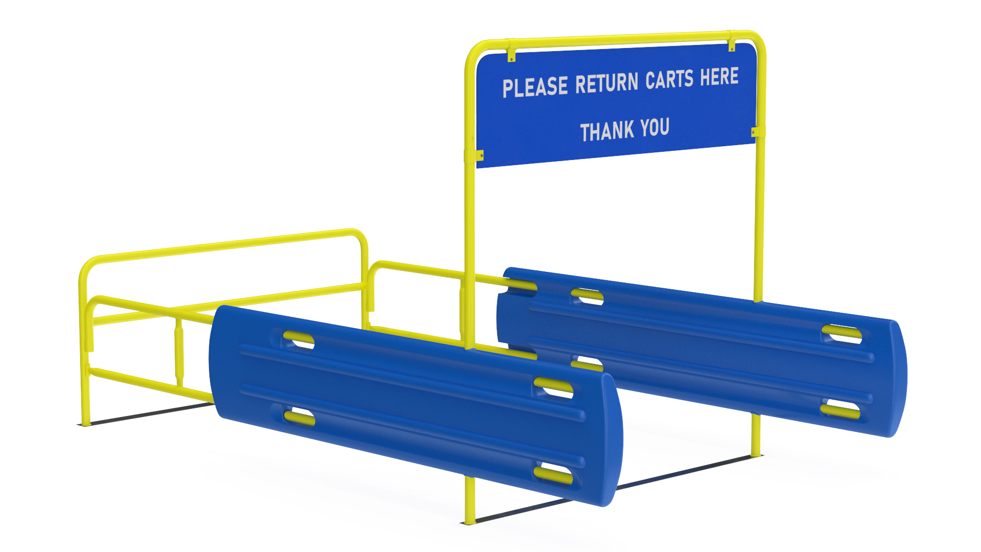 3D model Bumper Cart Corral Yellow