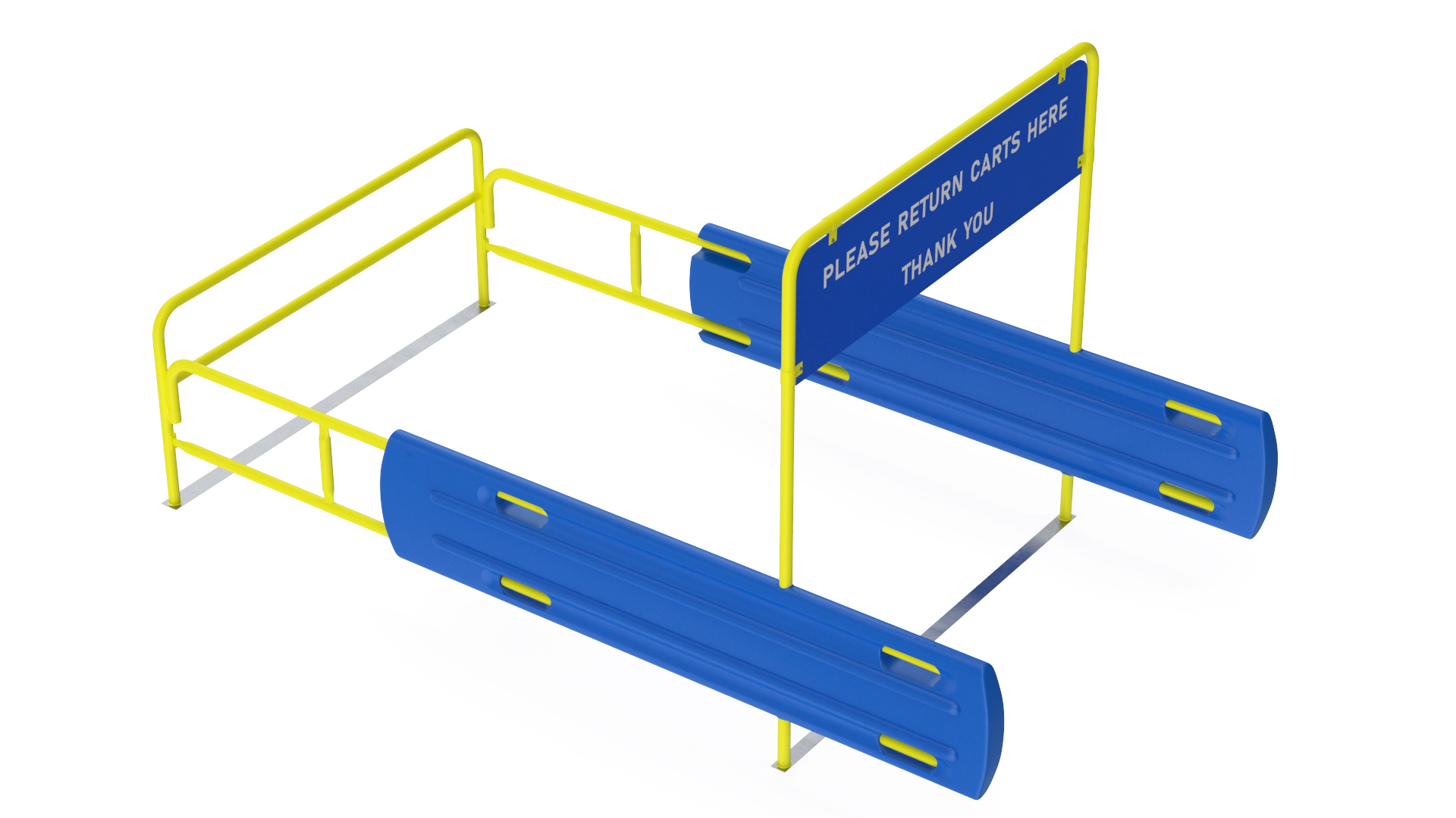 3D model Bumper Cart Corral Yellow