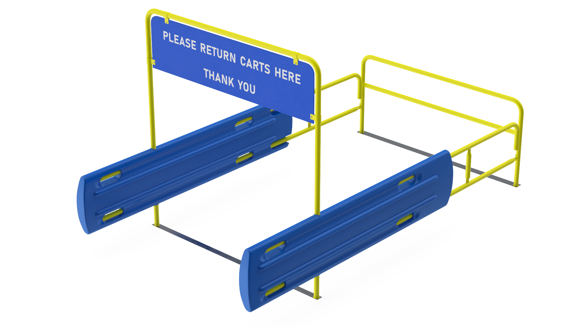 3D model Bumper Cart Corral Yellow
