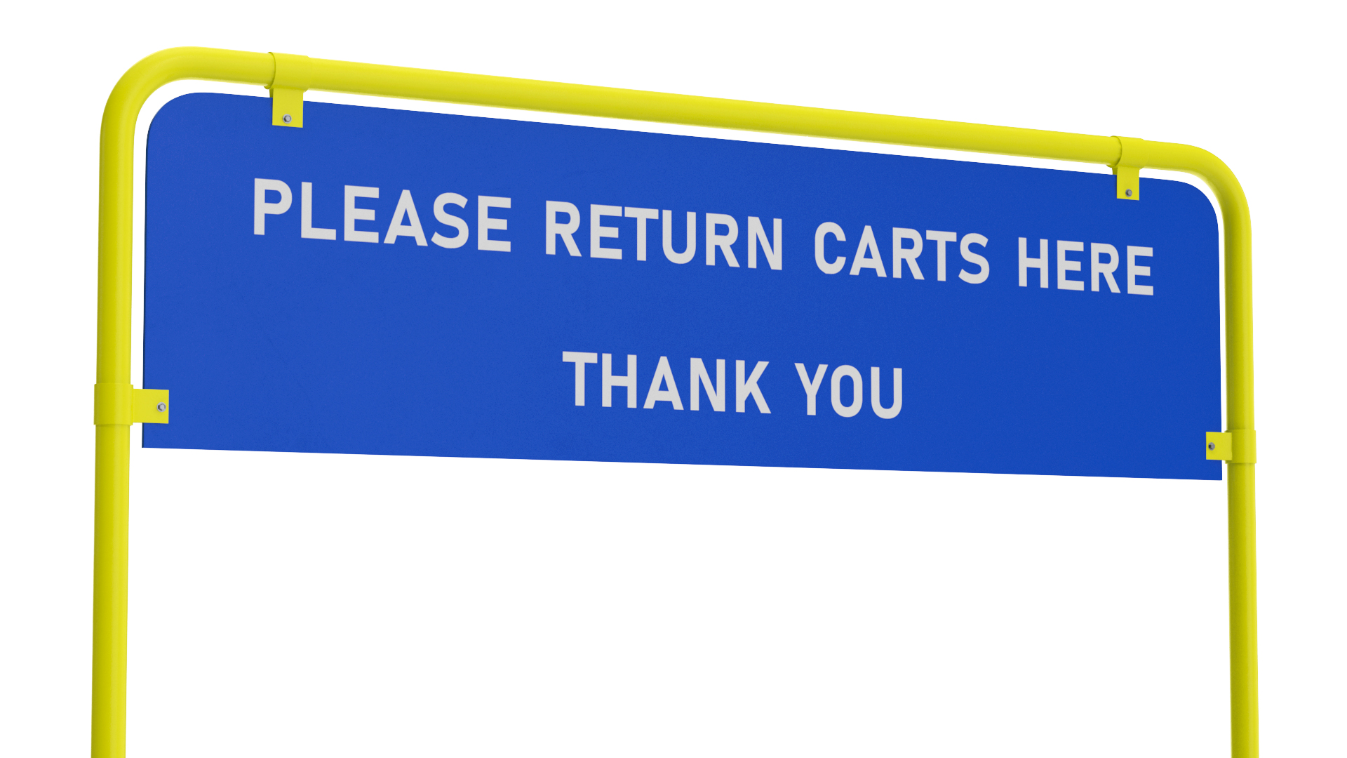3D model Bumper Cart Corral Yellow