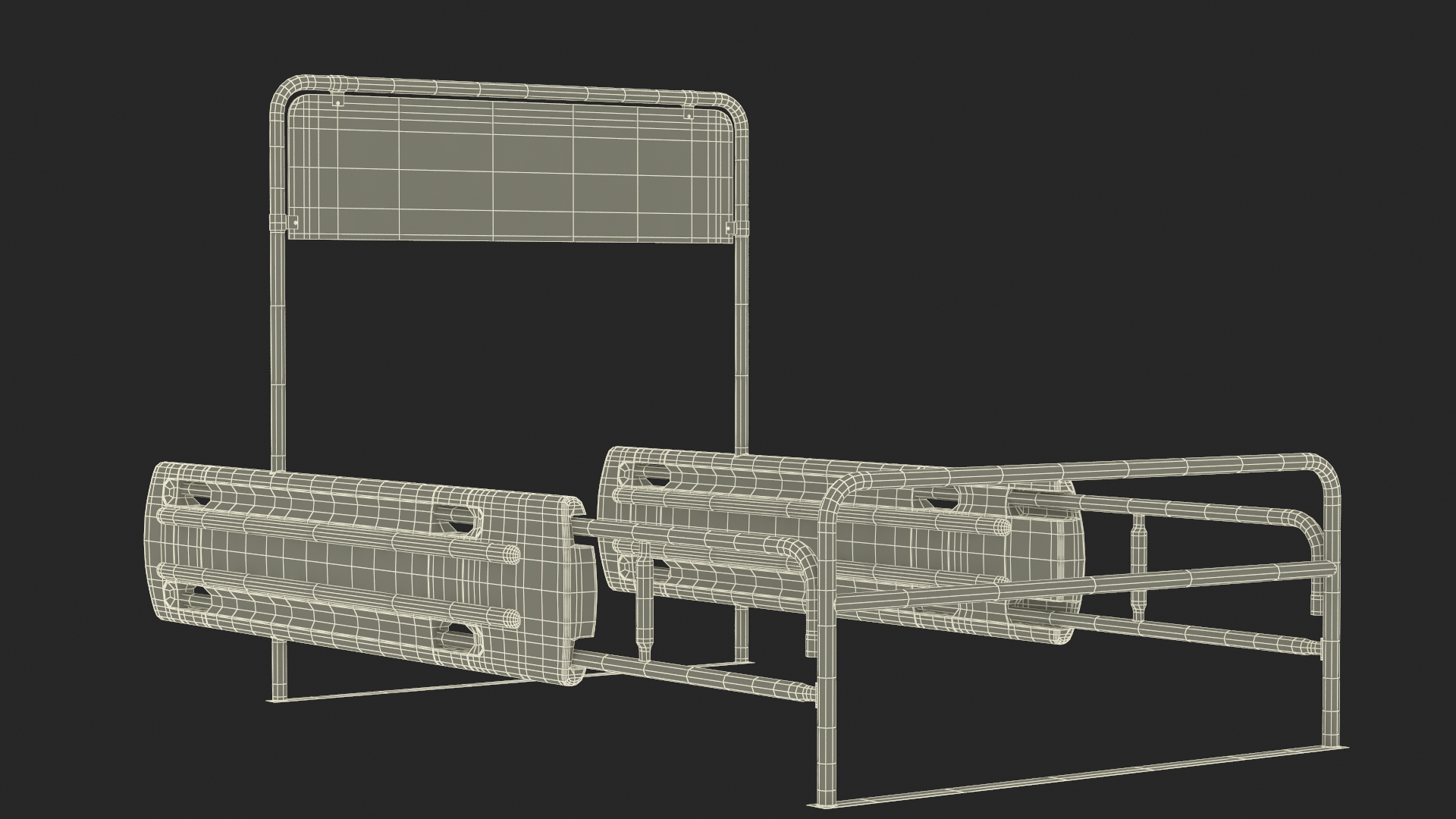 3D model Bumper Cart Corral Yellow