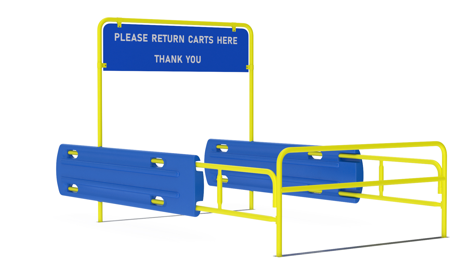 3D model Bumper Cart Corral Yellow