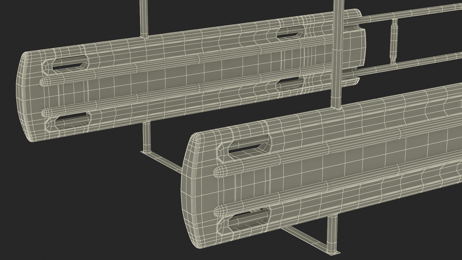 3D model Bumper Cart Corral Yellow