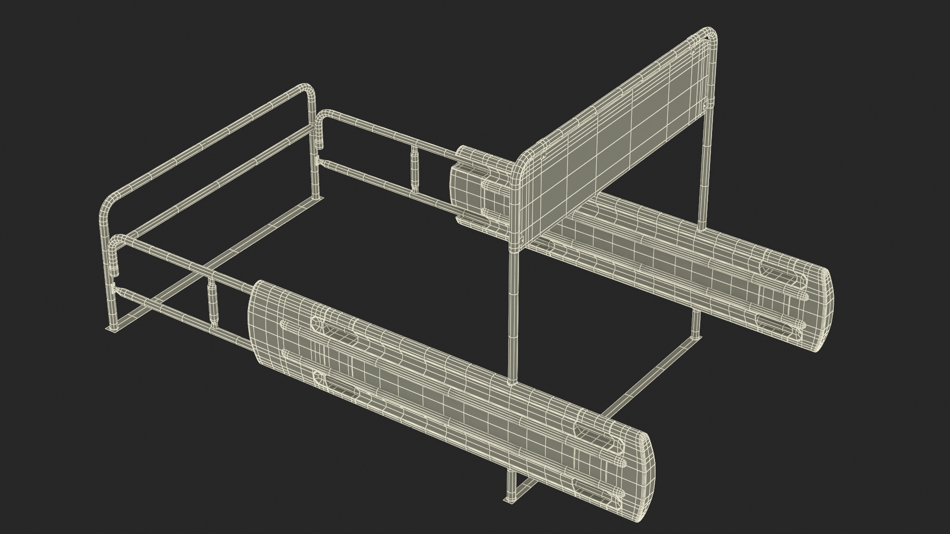 3D model Bumper Cart Corral Yellow