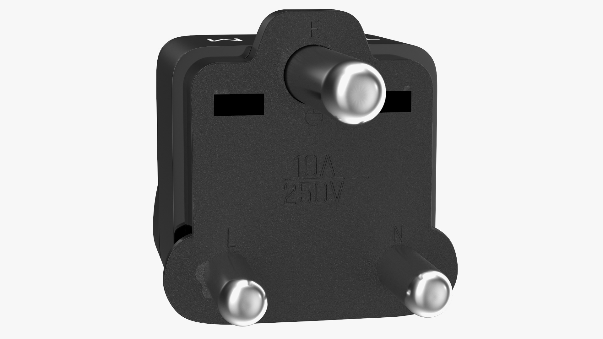3D Type M Electrical Plug Adapter Black