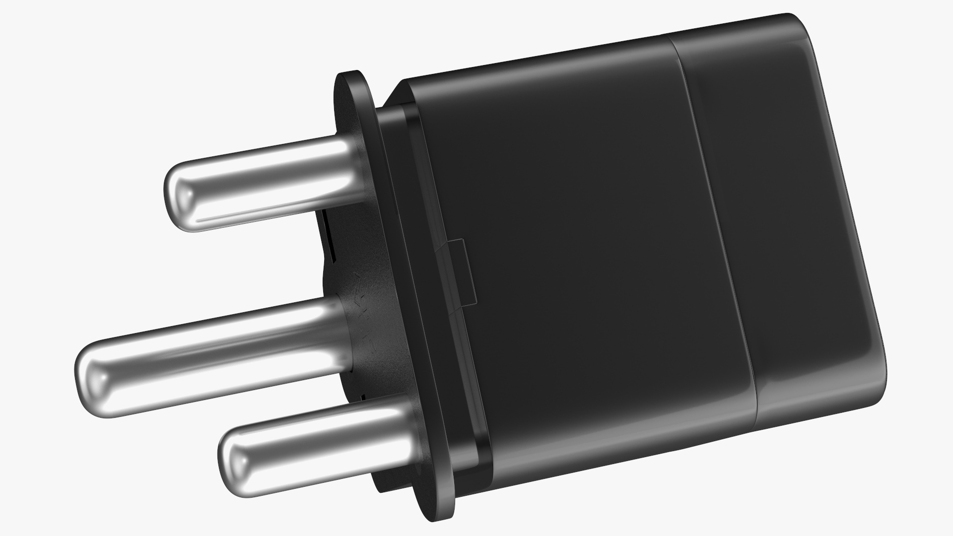 3D Type M Electrical Plug Adapter Black