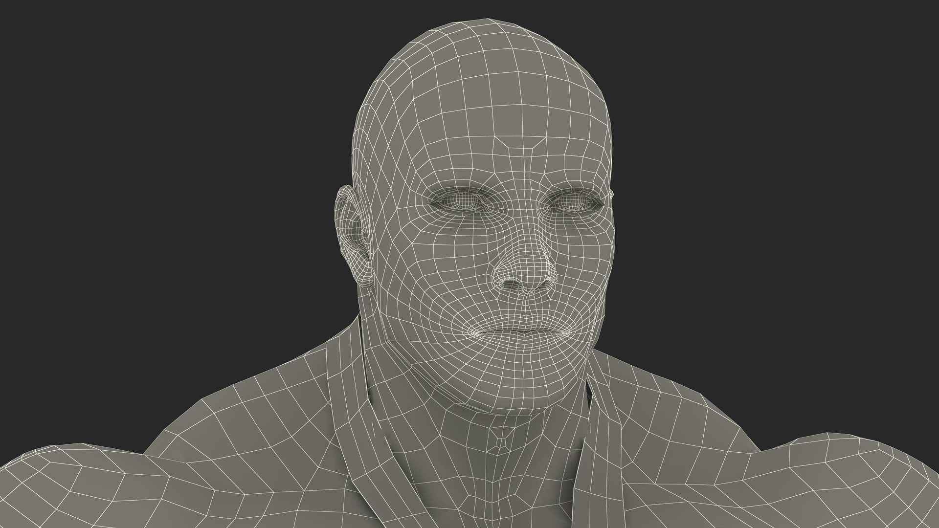 Bodybuilder Man Character T-Pose 3D