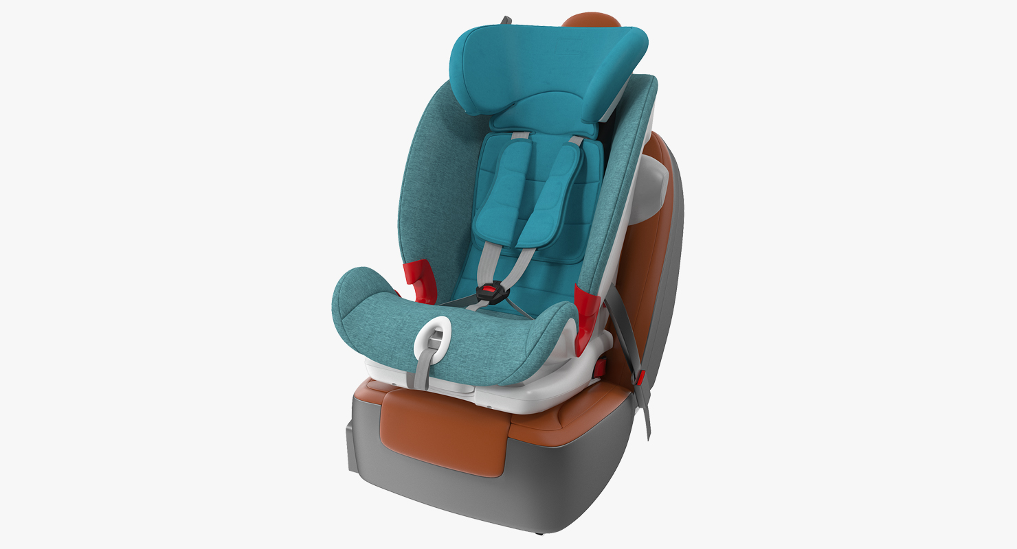 Child Seat on Passenger Place 3D model