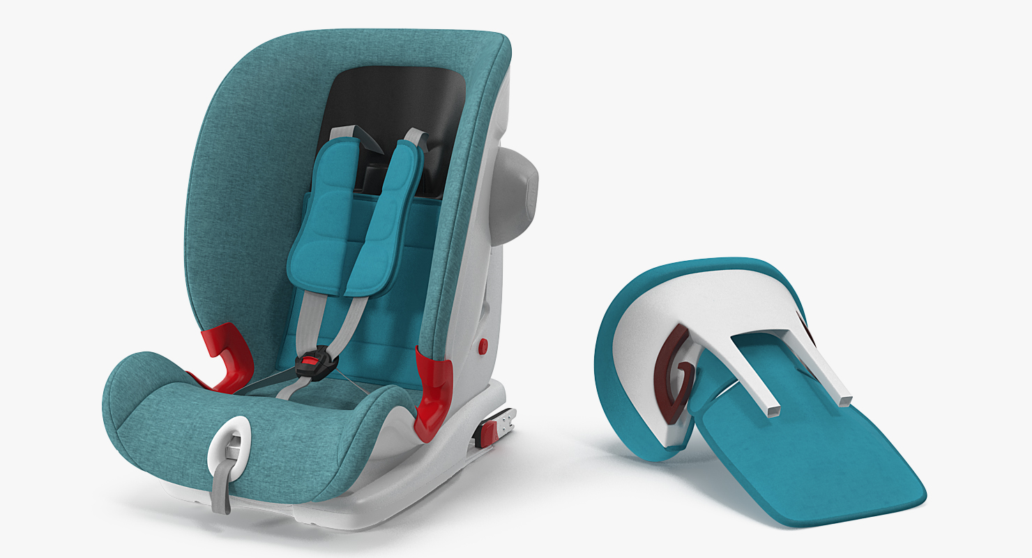 Child Seat on Passenger Place 3D model