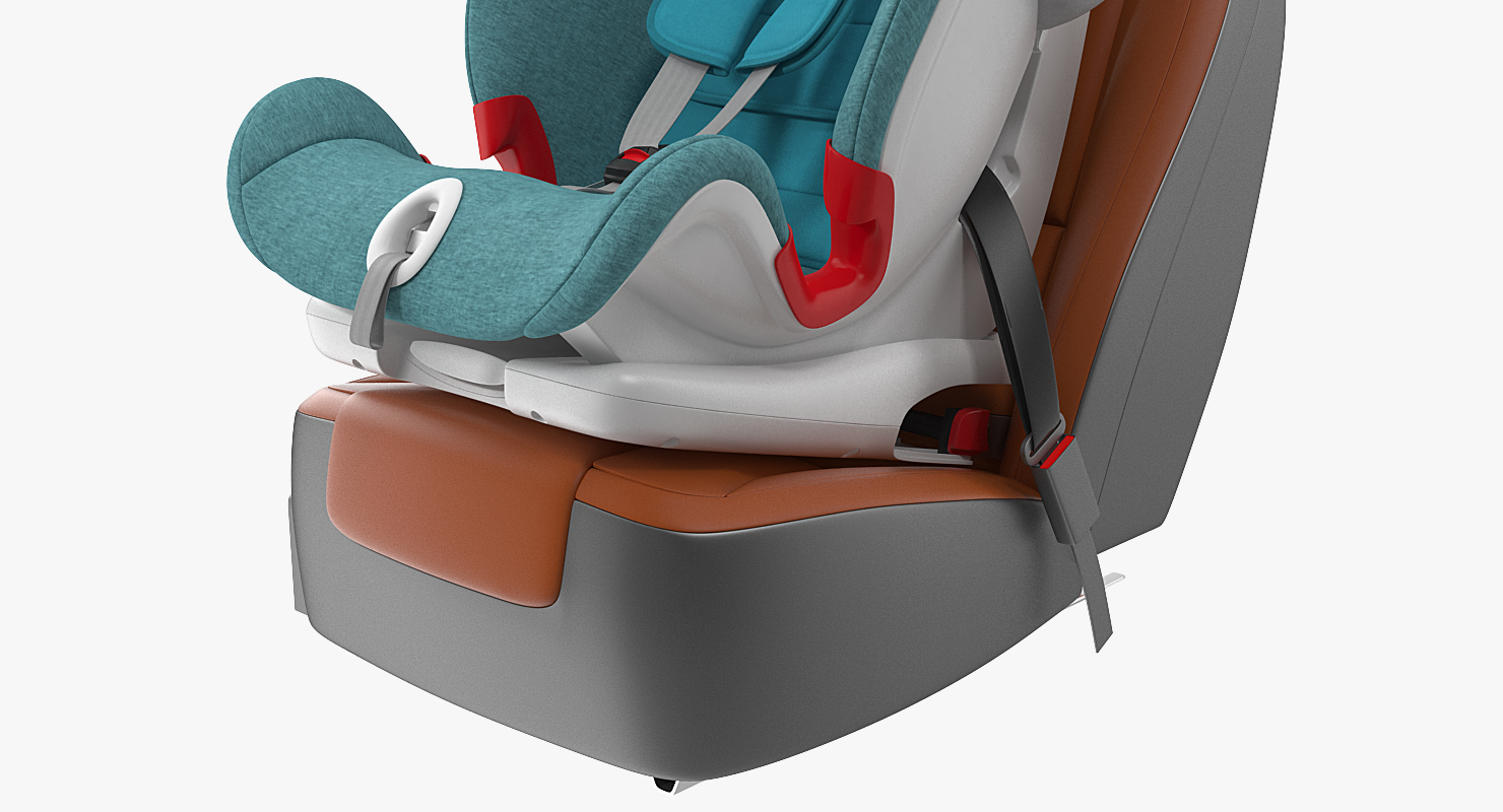Child Seat on Passenger Place 3D model