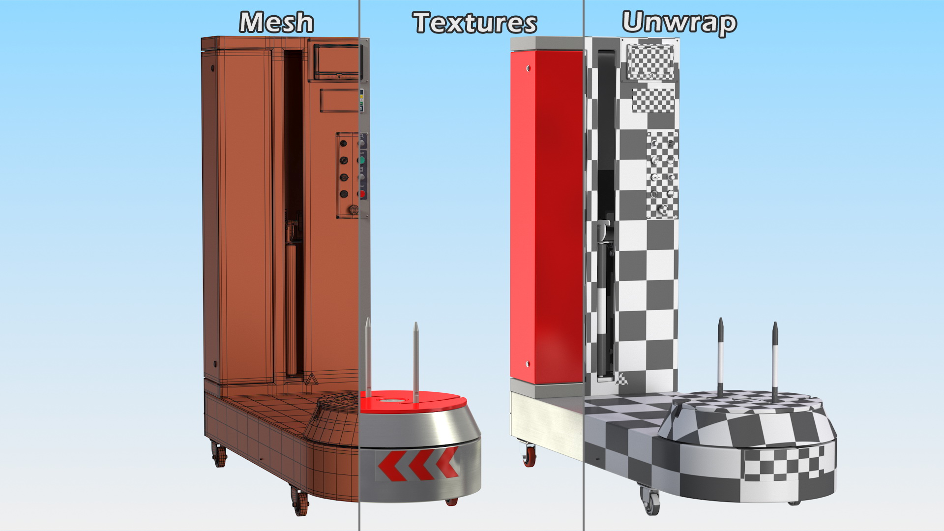 3D Fatek Luggage Suitcase Wrapping Machine Rigged