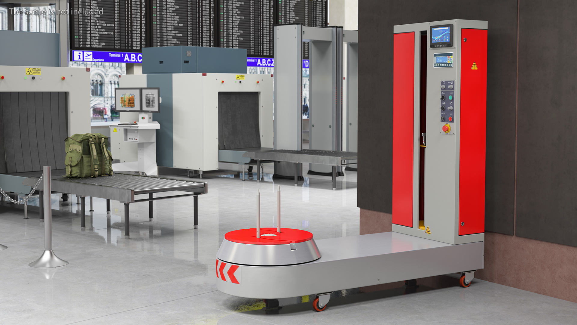 3D Fatek Luggage Suitcase Wrapping Machine Rigged
