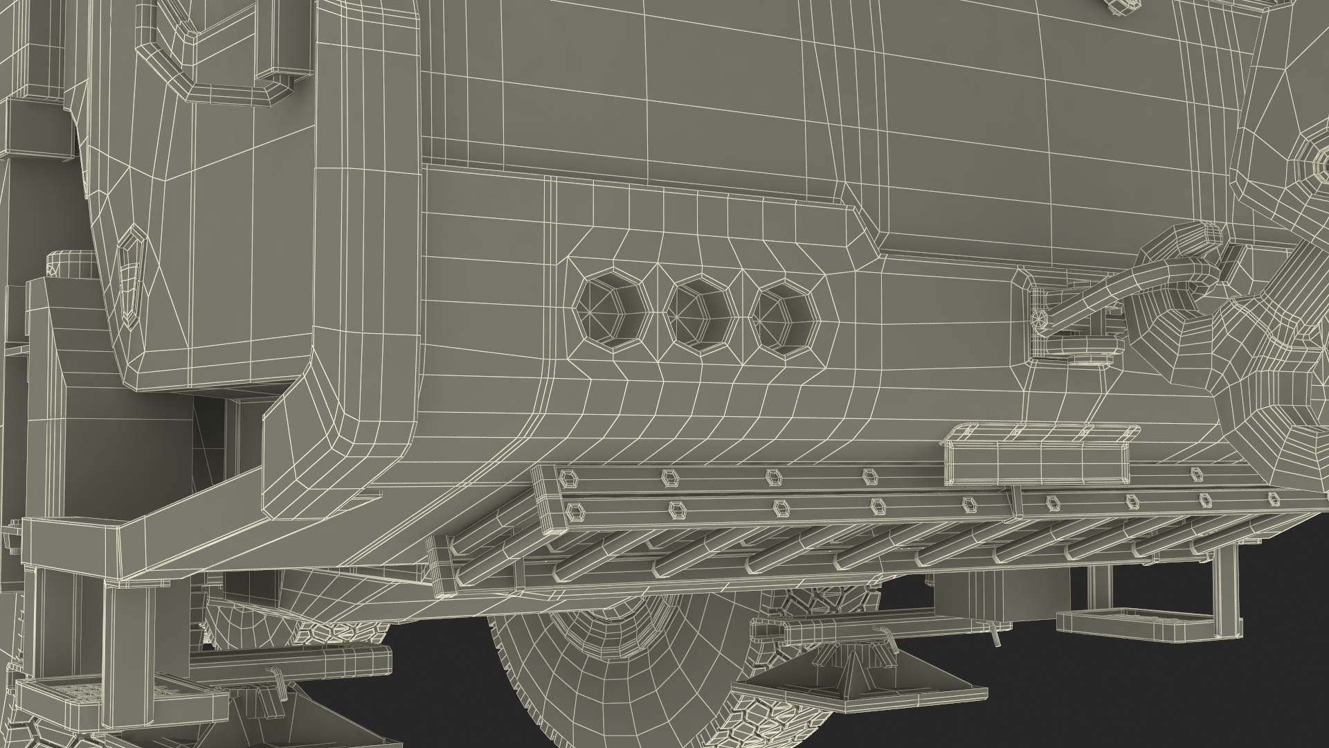 3D model Mobile Crane Truck Rigged
