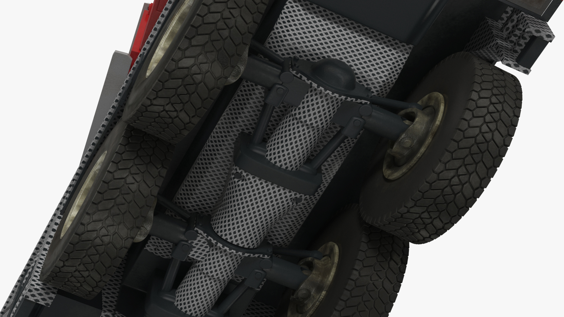3D model Mobile Crane Truck Rigged