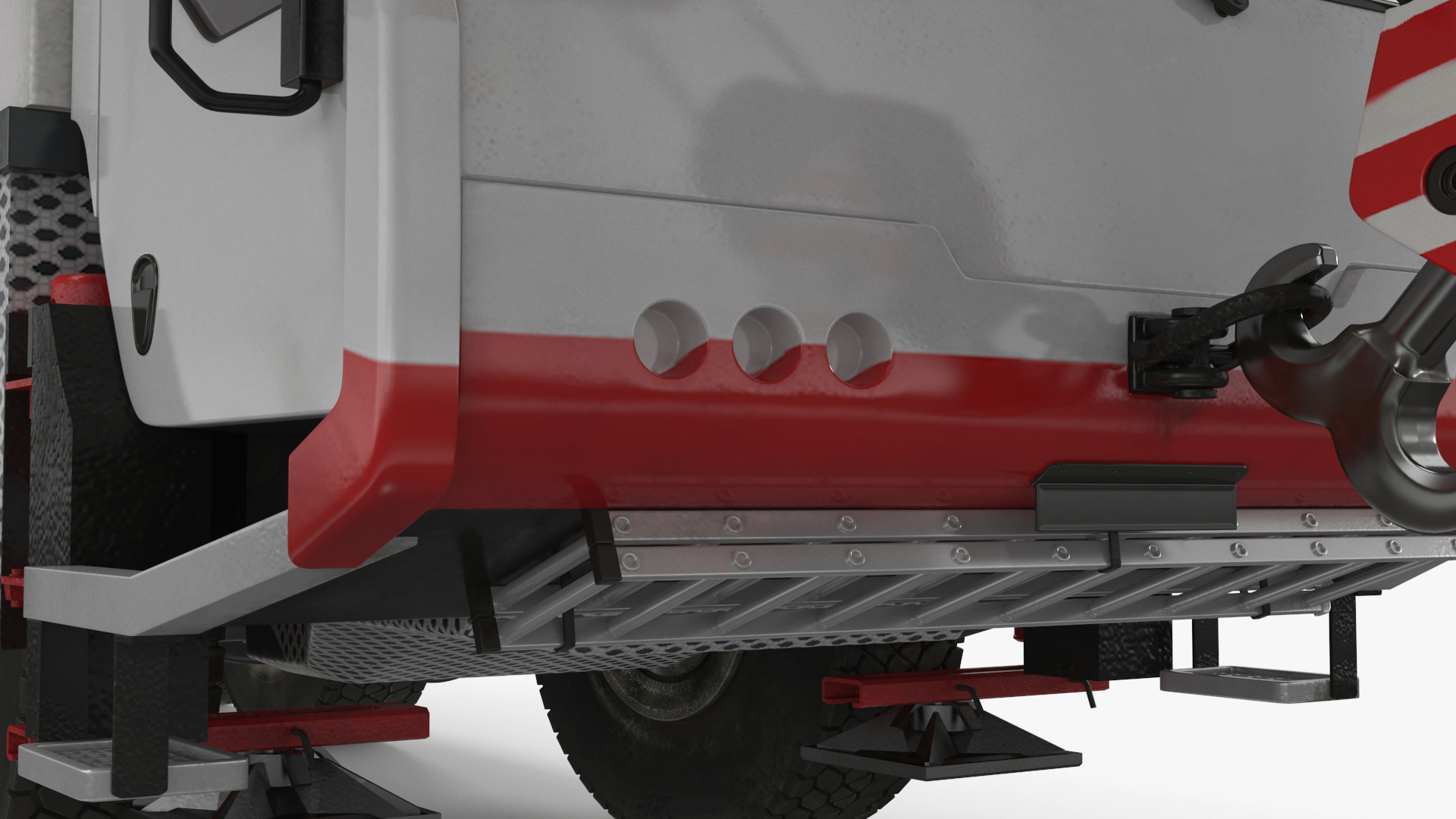 3D model Mobile Crane Truck Rigged
