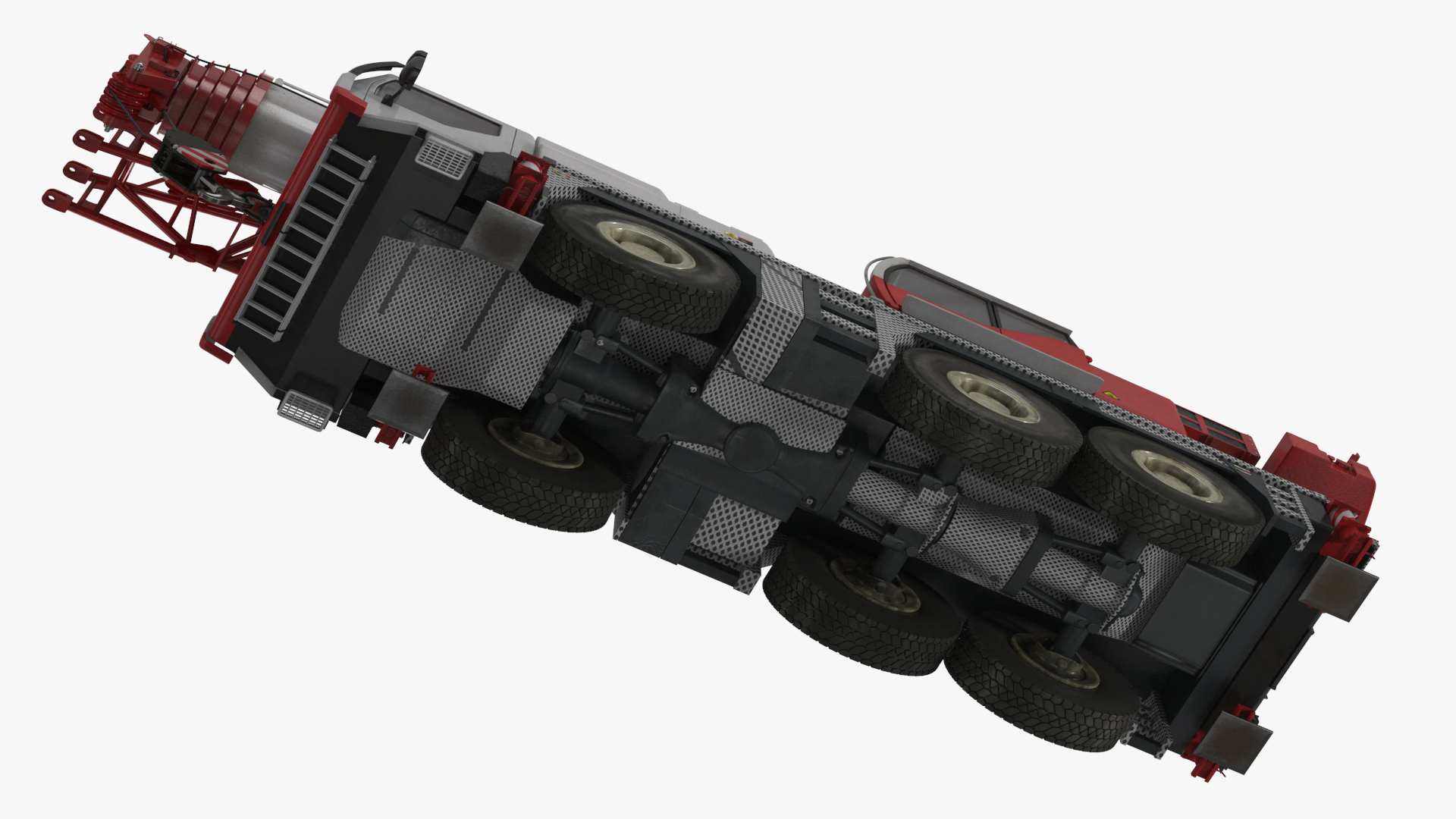3D model Mobile Crane Truck Rigged