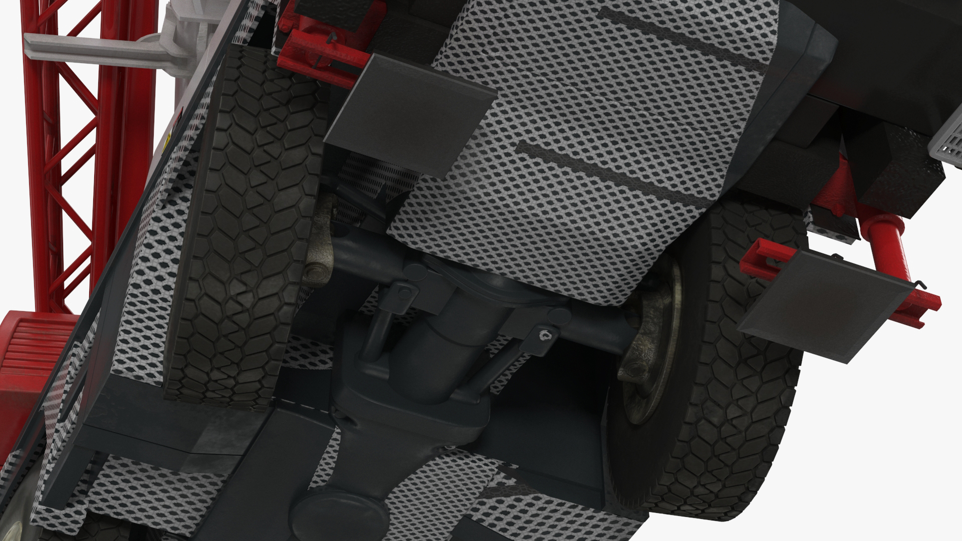 3D model Mobile Crane Truck Rigged