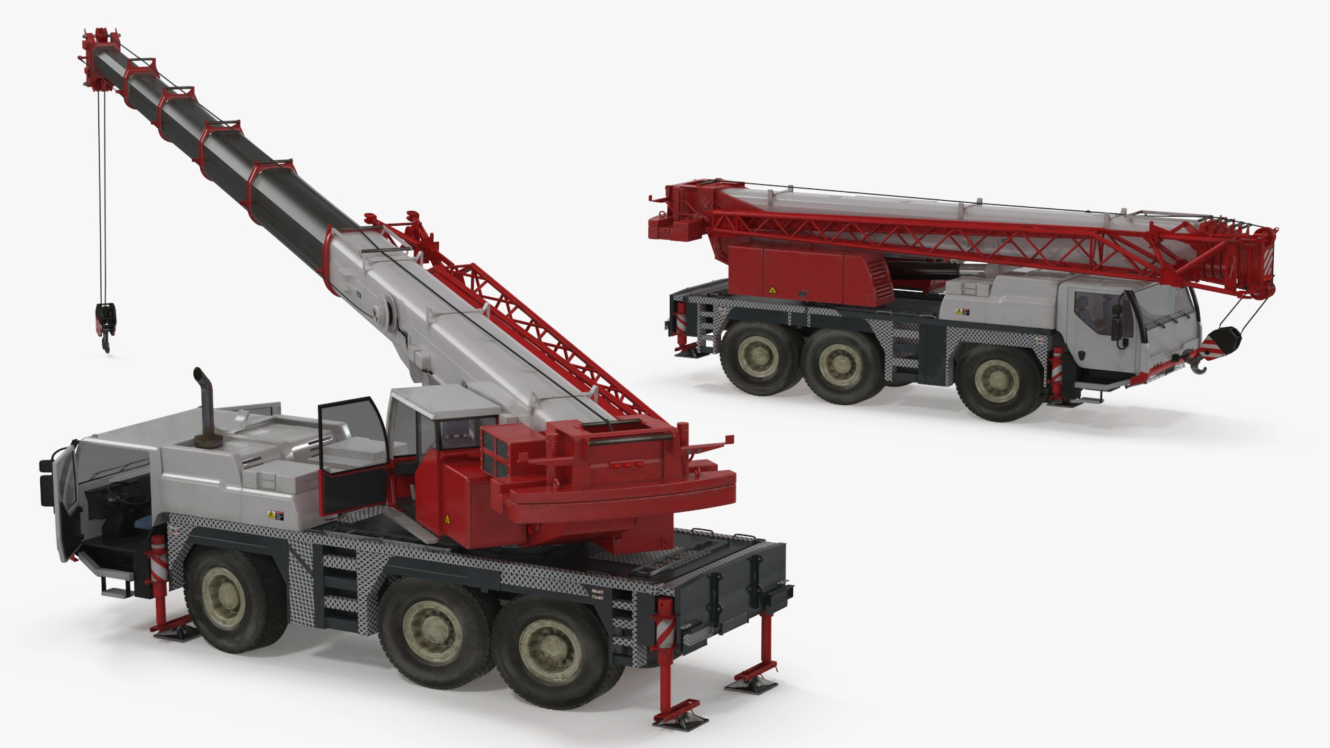 3D model Mobile Crane Truck Rigged
