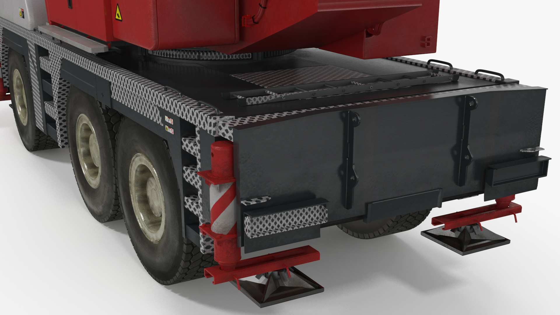 3D model Mobile Crane Truck Rigged