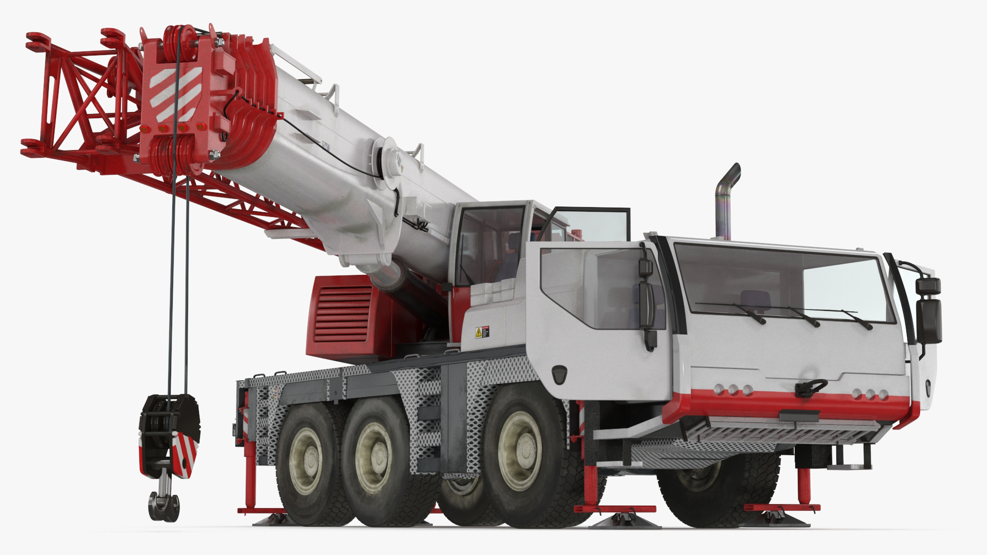 3D model Mobile Crane Truck Rigged