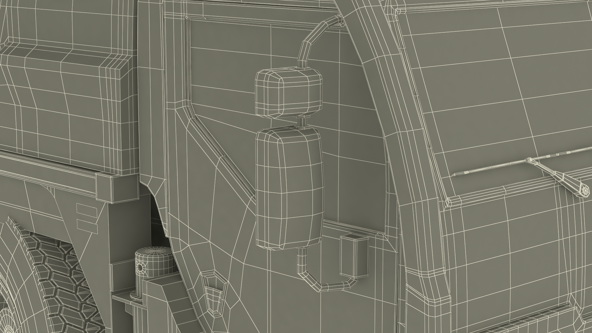 3D model Mobile Crane Truck Rigged